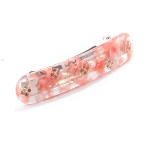 China Wholesale Hair Barrettes Metal Snap Hair Clips Diamond Flower Decorating Beautiful Hair Clip Fashion Jewelry