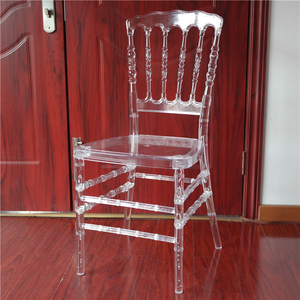 Wedding Event Crystal Clear Plastic Resin <strong>Cheltenham</strong> <strong>Chair</strong> Napoleon YC-P57 - Product Image 3