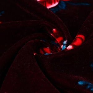 Customized <strong>Upholstery</strong> 100% Polyester Kain Tenun Woven Floral Printed Sofa Curtain 5000 Korea Velvet <strong>Fabric</strong> in <strong>India</strong>