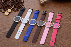 Donne di Modo del Cuoio <span class=keywords><strong>bianco</strong></span> Quarzo <span class=keywords><strong>Orologio</strong></span> Trasparente - Product Image 6
