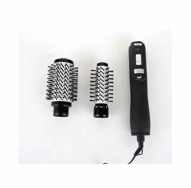 Private label 2 in 1 multifunzionale dei capelli spazzola asciugacapelli automatico di rotazione spazzola di aria calda