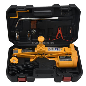 Gato eléctrico de 12V CC 2,5 T(5500lb) para coche eléctrico-sillines dobles para vehículo y SUV-y llave de tuerca de rueda con mando a distancia inalámbrico