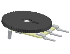 볼륨 제어 노브 전위차계 손잡이 플라스틱 필름 전위차계 100k 선형 모노 전위차계 SOUNDWELL RC10