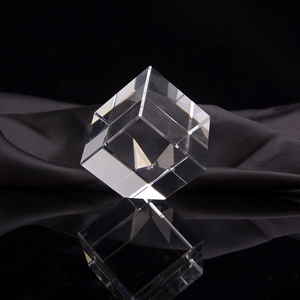 Hbl khối chùm ống kính dụng cụ thí nghiệm Bốn Mặt sáng tạo lăng kính rõ ràng 3D laser Khắc tinh thể khối lập phương - Product Image 4