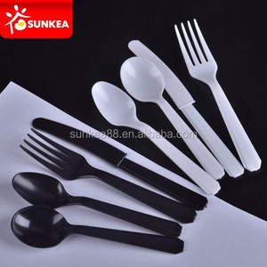ช้อนส้อมพลาสติกเกรดอาหารแบบใช้แล้วทิ้ง - Product Image 2
