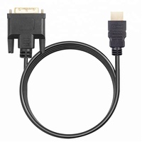 Beste Verkauf 2 meter DVI-D Dual Link 24 + 1 zu HDMI Konverter Kabel Gold Überzogene 6.6FT Schwarz