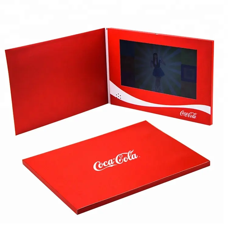 Customized printing 7 inch lcd screen video brochure for advertising