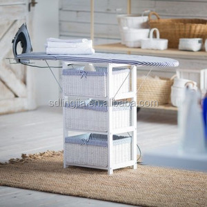 Showtime deluxe de madera hecha a mano cesta de mimbre ironing board - Product Image 2