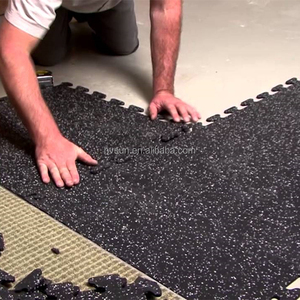 Anti-Slip Dalles En <span class=keywords><strong>Caoutchouc</strong></span> <span class=keywords><strong>de</strong></span> Verrouillage Étage pour Gym - Product Image 2