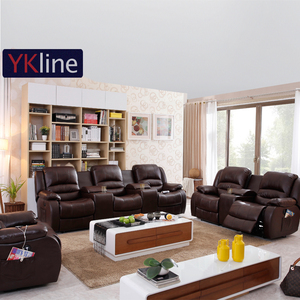 Ghế Sofa Da Có Thể Ngả Với Bảng Điều Khiển Lưu Trữ Bộ Ghế Sofa Chuyển Động Có Thể Ngả Ghế Sofa Điện Có Thể Ngả