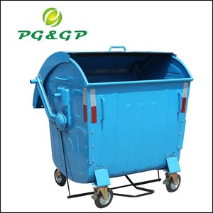 1.1 CBM <span class=keywords><strong>Alibaba</strong></span> acero galvanizado contenedor de basura, basura contenedor - Product Image 4