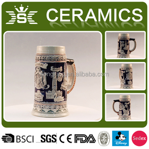 Jarra de cerveza fría de cerámica de <span class=keywords><strong>porcelana</strong></span> personalizada hecha a mano, tamaño y forma baratos que se pueden personalizar - Product Image 6