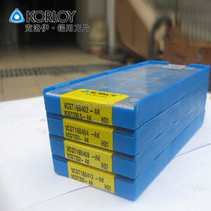 Korloy plaquitas de metal duro, Korloy plaquitas de torneado VCGT160402/160404/VCGT160408/VCGT110302/VCGT110308-AK H01 - Product Image 4