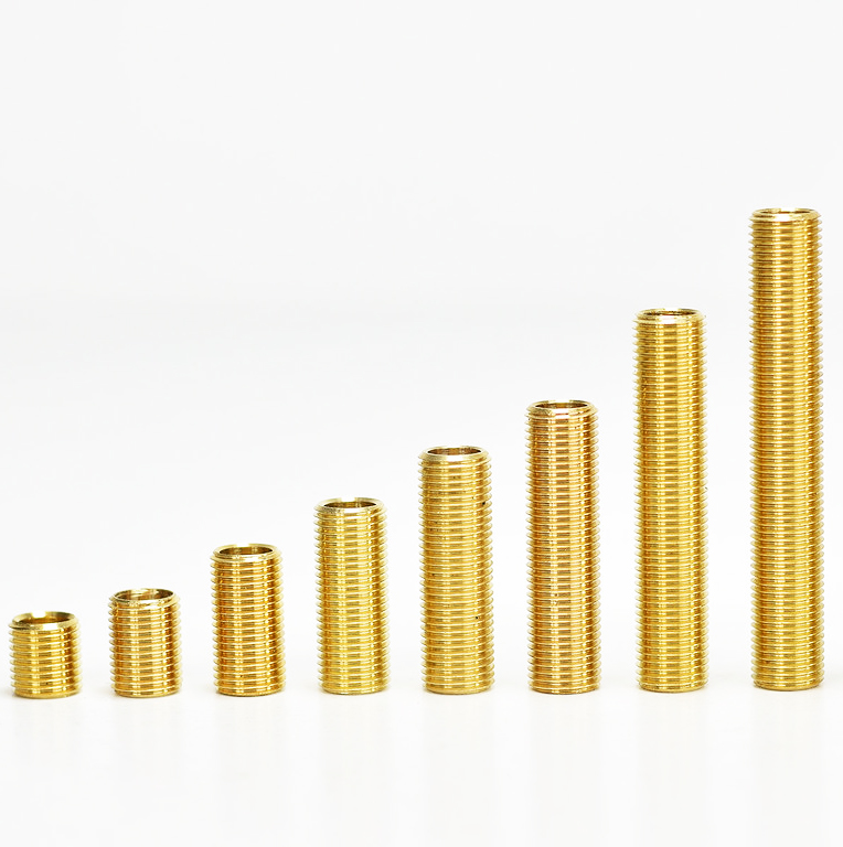 Прочная латунная Резьбовая пустотелая трубка различной длины на заказ