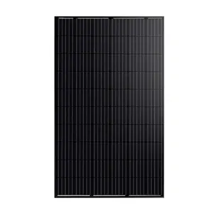 สีดำทั้งหมด monocrystalline PV แผงพลังงานแสงอาทิตย์ 320 W ชุดแผงพลังงานแสงอาทิตย์ 5BB 60 เซลล์สีดำ