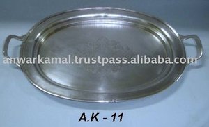 ถาดทองเหลืองสแตนเลสตอกถาดโลหะเสิร์ฟสําหรับขนมหวานและการเฉลิมฉลองเทศกาล - Product Image 3