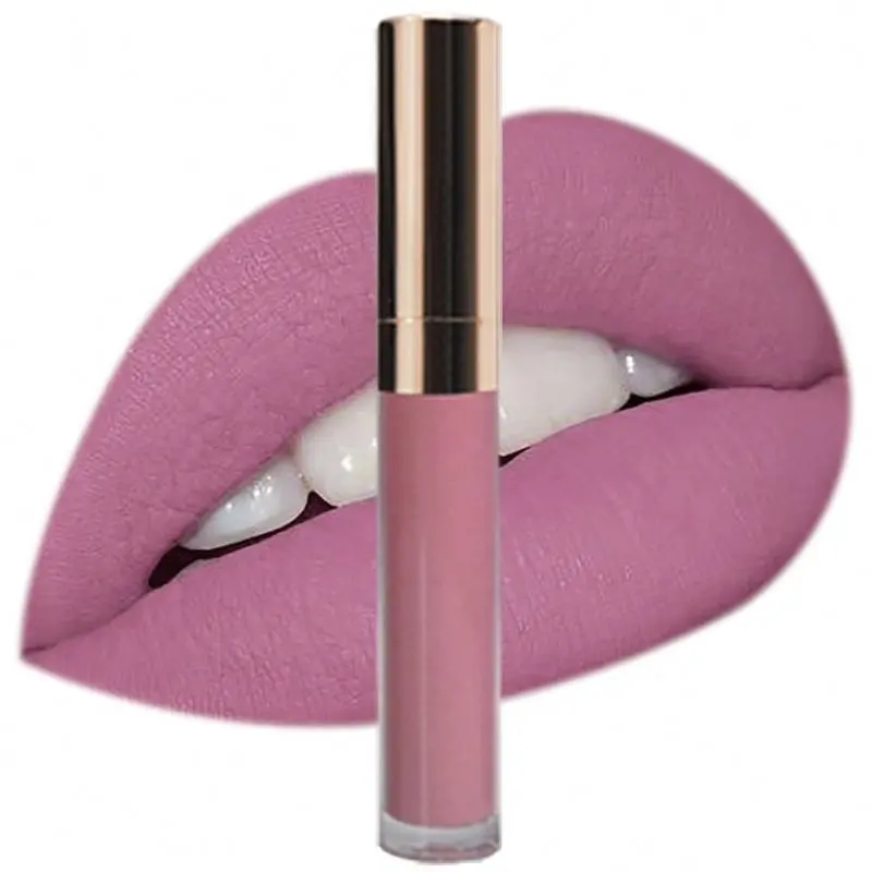 Private label fashion beauty cosmetics waterproof matte liquid lipstick custom makeup lip gloss