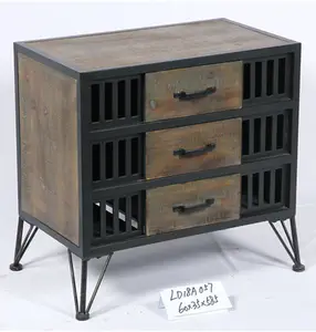 Cheap Antique Industrial Metal Cabinet Furniture with Metal Legs