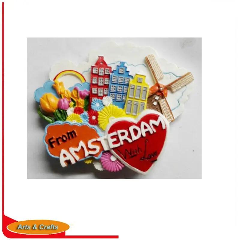 Polyresin Holland Souvenir gifts of Shoes magnet