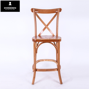 Chaises de tabouret de Bar à dos croisé de couleur <span class=keywords><strong>Nautre</strong></span> pour Bar d'hôtel et de Restaurant - Product Image 1
