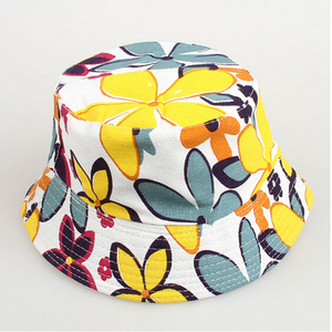 Fábrica al por mayor <span class=keywords><strong>precio</strong></span> barato colorido floral impresión patrón visera niños divertido sombrero del cubo - Product Image 5