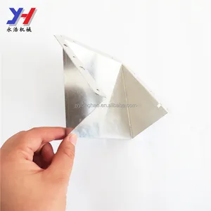 Aluminium driehoek plaatwerk bocht cover, Air vent hood onderdeel