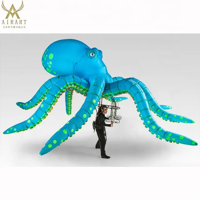 Популярная надувная кукла-осьминог, ходячий талисман, надувная Медуза, воздушный шар, парадное животное