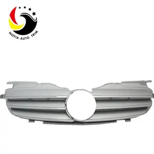 Calandre avant en acier inoxydable, noire ou argentée, Grille pour Mercedes Benz W170 3 Fin classe CL R170 SLK de 1998 à 2004