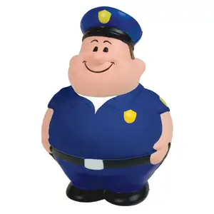 Hot Sales Custom PU Promotional Man Shape Police Man Shape Stress Ball novelty anti stress toy