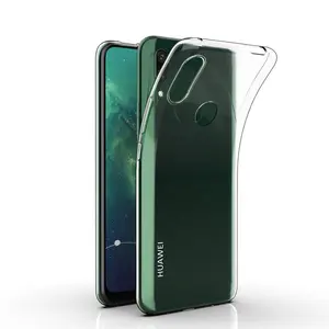 0.5mm עובי דק במיוחד Tpu טלפון מקרה עבור Huawei Y9 ראש 2019, מפעל OEM רך שקוף ברור Tpu נייד טלפון סלולרי מקרה