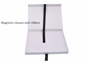 Tùy Chỉnh Trắng Bìa Hộp Bao Bì <span class=keywords><strong>Handmade</strong></span> Khăn Choàng Cuốn Sách Hình Dạng Đóng Gói Ủng Hộ Đám Cưới Quà Tặng Hộp Nam Châm Với Ribbon Trang Trí - Product Image 2