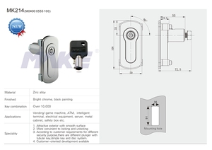 Mk214 an ninh Nhật Bản phong cách mới Snack l-xử lý loại máy bán hàng tự động khóa với hình ống chính - Product Image 3