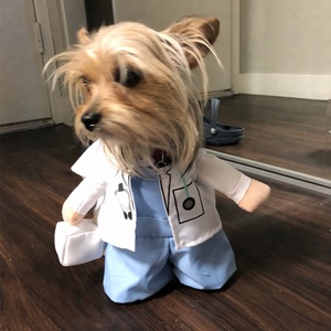 Fuente de la fábrica ropas para mascotas perro y gato cosplay ropa doctor diseño perro gato ropa - Product Image 1