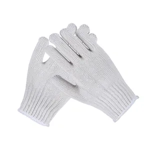 10 calibre sin punto blanco de la industria de guantes de algodón resistente usar guantes de trabajo