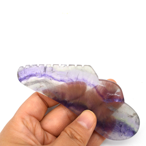 Planche de Gua Sha en Fluorite, Outil de <span class=keywords><strong>Massage</strong></span> Facial en Cristal Coloré <span class=keywords><strong>pour</strong></span> le Rajeunissement de la Peau Anti-Âge, Outil de Grattage Facial <span class=keywords><strong>pour</strong></span> la Beauté - Product Image 3