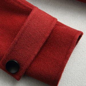2021 Fashion Custom Made Wholesale Loose Long Wrap-Tie <strong>Belt</strong> Double Faced 100% Lamb Sheep Cashmere <strong>Wool</strong> Fur <strong>Coat</strong> for Women - Product Image 6