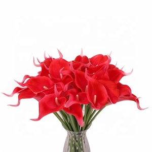 Flores de lirio de Cala artificiales personalizadas para boda Navidad graduación Halloween Año Nuevo decoración de Pascua; para hogares - Product Image 5