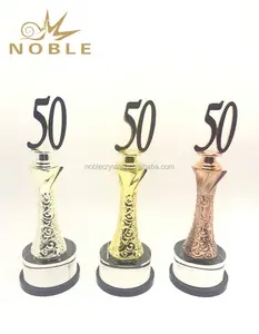 Metal Trophy Crafts 50 Year Anniversary Gifts For Company
