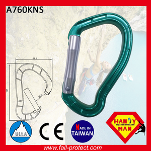 Taiwan 25KN With Certificate Mountain Climbing Aluminum Carabiner - Product Image 2
