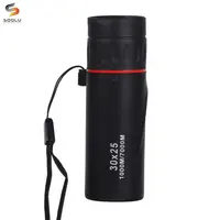 30 × 25 HD Optical Monocular Low Night Vision Waterproof Mini Portable Zoomable 10X Focus TelescopeためTravel Hunting Scope