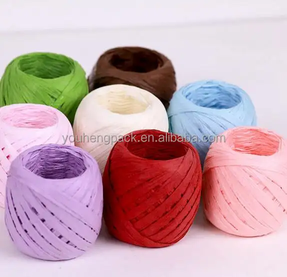 Grosir Benang Crochet Rafia Kertas Lebar 5MM Dalam Gulungan