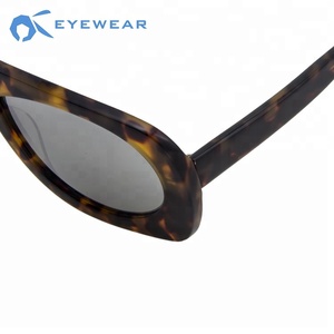 Lunettes de soleil ovales en acétate à monture carrée pour femmes, à la mode, nouveaux Styles européens - Product Image 3