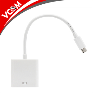 Blanco de alta velocidad reversible USB 3.1 tipo <span class=keywords><strong>C</strong></span> <span class=keywords><strong>a</strong></span> VGA adaptador cable del convertidor soporte 1080P @ 60Hz - Product Image 5
