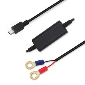 Grabadora de conducción Cable de adaptador de fuente de alimentación con el Mini USB dc a mini5p convertidor 24v 48v a 12v v a 5v