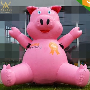 Encantadora cerdo inflable Rosa piggy desfile de Carnaval - Product Image 5