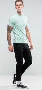 Importatori di magliette cinesi senza <span class=keywords><strong>nome</strong></span> maglietta di base in verde chiaro - Product Image 4