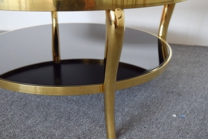 C10 Oro <span class=keywords><strong>rotondo</strong></span> di <span class=keywords><strong>vetro</strong></span> tavolino <span class=keywords><strong>per</strong></span> soggiorno - Product Image 5