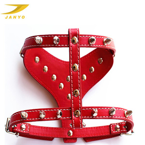 Grosir Rompi Harness Anjing Kulit Bisa Disesuaikan Bertatahkan & Berduri Mewah - Product Image 3