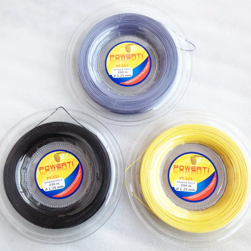 200m Logo Customized Big Banger Concave angle 1.25mm Polyester Alu Power Rought Tennis String