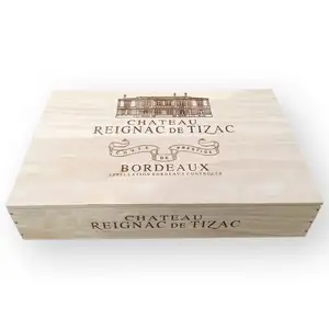 Pan Neue produkt kiefer billig Holz wein box Angepasst wein bier lagerung holzkiste box